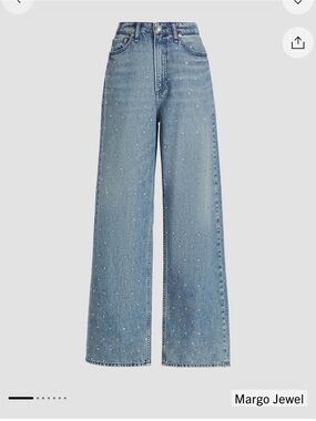 rag & bone Logan mid-rise Jewel-Studded Jeans